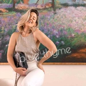 🔥LOW Zara POLKA Dot SATIN Tank